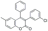 3(3'-CHLOROPHENYL)-6-METHYL-4-PHENYLCOUMARIN Struktur