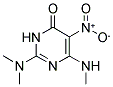 2-(DIMETHYLAMINO)-5-(NITRO)-6-(METHYLAMINO)PYRIMIDIN-4(3H)-ONE Struktur