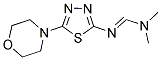 N,N-DIMETHYL-N'-(5-MORPHOLIN-4-YL-1,3,4-THIADIAZOL-2-YL)IMIDOFORMAMIDE Struktur