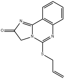 5-(ALLYLSULFANYL)IMIDAZO[1,2-C]QUINAZOLIN-2(3H)-ONE Struktur