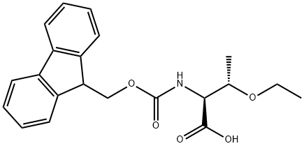 FMOC-(2S,3S)-2-AMINO-3-ETHOXYBUTANOIC ACID Struktur