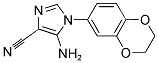 5-AMINO-1-(2,3-DIHYDRO-1,4-BENZODIOXIN-6-YL)-1H-IMIDAZOLE-4-CARBONITRILE Struktur