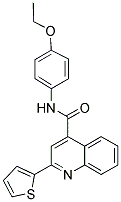 N-(4-ETHOXYPHENYL)-2-THIEN-2-YLQUINOLINE-4-CARBOXAMIDE Struktur