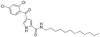 4-(2,4-DICHLOROBENZOYL)-N-DODECYL-1H-PYRROLE-2-CARBOXAMIDE Struktur