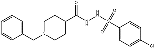 N'-[(1-BENZYL-4-PIPERIDINYL)CARBONYL]-4-CHLOROBENZENESULFONOHYDRAZIDE Struktur