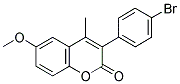 3(4'-BROMOPHENYL)-6-METHOXY-4-METHYLCOUMARIN Struktur