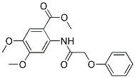 METHYL 4,5-DIMETHOXY-2-(2-PHENOXYACETYLAMINO)BENZOATE Struktur