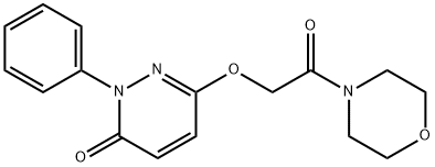 6-(2-MORPHOLINO-2-OXOETHOXY)-2-PHENYL-3(2H)-PYRIDAZINONE Struktur