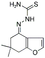 (4Z)-6,6-DIMETHYL-6,7-DIHYDRO-1-BENZOFURAN-4(5H)-ONE THIOSEMICARBAZONE Struktur