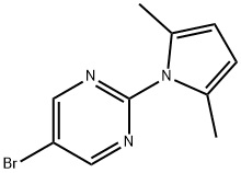 5-BROMO-2-(2,5-DIMETHYL-1H-PYRROL-1-YL)PYRIMIDINE Struktur