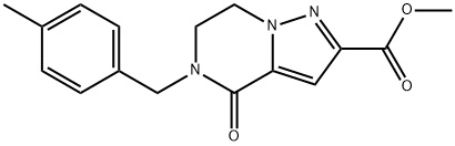 METHYL 5-(4-METHYLBENZYL)-4-OXO-4,5,6,7-TETRAHYDROPYRAZOLO[1,5-A]PYRAZINE-2-CARBOXYLATE Struktur