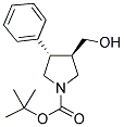 TRANS-3-HYDROXYMETHYL-4-PHENYL-1-BOC-PYRROLIDINE Struktur