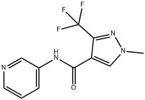 1-METHYL-N-(3-PYRIDINYL)-3-(TRIFLUOROMETHYL)-1H-PYRAZOLE-4-CARBOXAMIDE Struktur