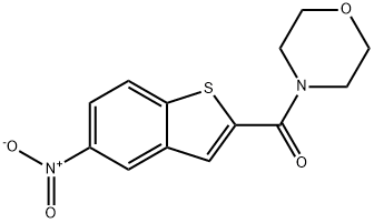 MORPHOLINO(5-NITRO-1-BENZOTHIOPHEN-2-YL)METHANONE Struktur