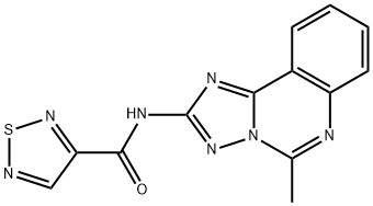 N-(5-METHYL[1,2,4]TRIAZOLO[1,5-C]QUINAZOLIN-2-YL)-1,2,5-THIADIAZOLE-3-CARBOXAMIDE Struktur