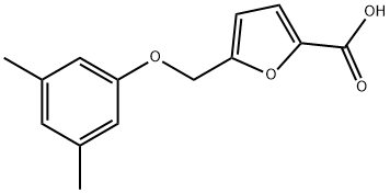 5-[(3,5-DIMETHYLPHENOXY)METHYL]-2-FUROIC ACID Struktur