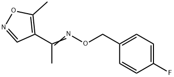 1-(5-METHYL-4-ISOXAZOLYL)-1-ETHANONE O-(4-FLUOROBENZYL)OXIME Struktur