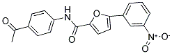 N-(4-ACETYLPHENYL)-5-(3-NITROPHENYL)-2-FURAMIDE Struktur