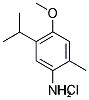 5-ISOPROPYL-4-METHOXY-2-METHYL-PHENYLAMINEHYDROCHLORIDE Struktur