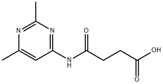 N-(2,6-DIMETHYL-PYRIMIDIN-4-YL)-SUCCINAMIC ACID Struktur