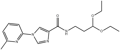 N-(3,3-DIETHOXYPROPYL)-1-(6-METHYL-2-PYRIDINYL)-1H-IMIDAZOLE-4-CARBOXAMIDE Struktur