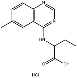 2-(6-METHYL-QUINAZOLIN-4-YLAMINO)-BUTYRIC ACIDHYDROCHLORIDE Struktur