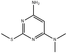 N-[6-AMINO-2-(METHYLSULFANYL)PYRIMIDIN-4-YL]-N,N-DIMETHYLAMINE Struktur