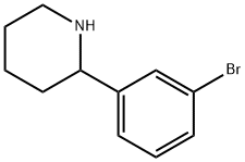 2-(3-BROMOPHENYL)PIPERIDINE Struktur