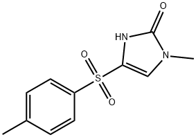 1-METHYL-4-[(4-METHYLPHENYL)SULFONYL]-1,3-DIHYDRO-2H-IMIDAZOL-2-ONE Struktur