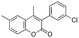 3(3'-CHLOROPHENYL)-4,6-DIMETHYLCOUMARIN Struktur