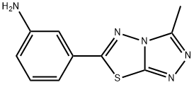 3-(3-METHYL-[1,2,4]TRIAZOLO[3,4-B][1,3,4]THIADIAZOL-6-YL)-PHENYLAMINE Struktur