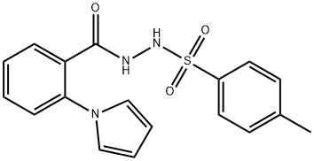 4-METHYL-N'-[2-(1H-PYRROL-1-YL)BENZOYL]BENZENESULFONOHYDRAZIDE Struktur