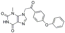 3-METHYL-9-[2-OXO-2-(4-PHENOXYPHENYL)ETHYL]-3,9-DIHYDRO-1H-PURINE-2,6-DIONE Struktur