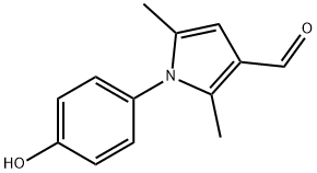 1-(4-HYDROXY-PHENYL)-2,5-DIMETHYL-1H-PYRROLE-3-CARBALDEHYDE Struktur