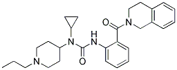 N-CYCLOPROPYL-N-(1-PROPYLPIPERIDIN-4-YL)-N'-[2-((1,2,3,4-TETRAHYDROISOQUIN-2-YL)CARBONYL)PHENYL]UREA Struktur