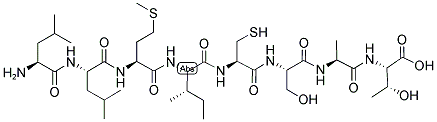 H-LEU-LEU-MET-ILE-CYS-SER-ALA-THR-OH Struktur