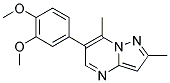 4-(2,7-DIMETHYLPYRAZOLO[1,5-A]PYRIMIDIN-6-YL)-2-METHOXYPHENYL METHYL ETHER Struktur