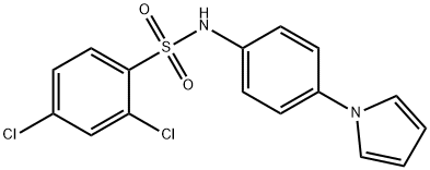 2,4-DICHLORO-N-[4-(1H-PYRROL-1-YL)PHENYL]BENZENESULFONAMIDE Struktur