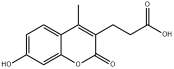 3-(7-HYDROXY-4-METHYL-2-OXO-2H-CHROMEN-3-YL)-PROPIONIC ACID Struktur