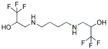 1,1,1-TRIFLUORO-3-((4-[(3,3,3-TRIFLUORO-2-HYDROXYPROPYL)AMINO]BUTYL)AMINO)-2-PROPANOL Struktur