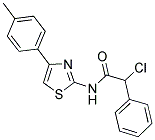 2-CHLORO-2-PHENYL-N-(4-P-TOLYL-THIAZOL-2-YL)-ACETAMIDE Struktur