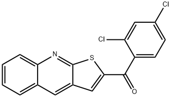 (2,4-DICHLOROPHENYL)(THIENO[2,3-B]QUINOLIN-2-YL)METHANONE Struktur