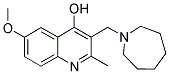 3-AZEPAN-1-YLMETHYL-6-METHOXY-2-METHYL-QUINOLIN-4-OL Struktur