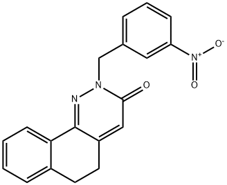 2-(3-NITROBENZYL)-5,6-DIHYDROBENZO[H]CINNOLIN-3(2H)-ONE Struktur