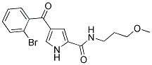 4-(2-BROMOBENZOYL)-N-(3-METHOXYPROPYL)-1H-PYRROLE-2-CARBOXAMIDE Struktur