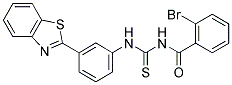 N-({[3-(1,3-BENZOTHIAZOL-2-YL)PHENYL]AMINO}CARBONOTHIOYL)-2-BROMOBENZAMIDE Struktur