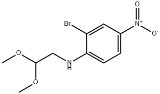 2-BROMO-N-(2,2-DIMETHOXYETHYL)-4-NITROANILINE Struktur