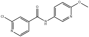 2-CHLORO-N-(6-METHOXYPYRIDIN-3-YL)ISONICOTINAMIDE Struktur