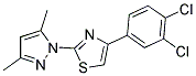 4-(3,4-DICHLOROPHENYL)-2-(3,5-DIMETHYL-1H-PYRAZOL-1-YL)-1,3-THIAZOLE Struktur