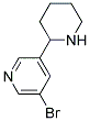 3-BROMO-5-(2-PIPERIDINYL)PYRIDINE Struktur